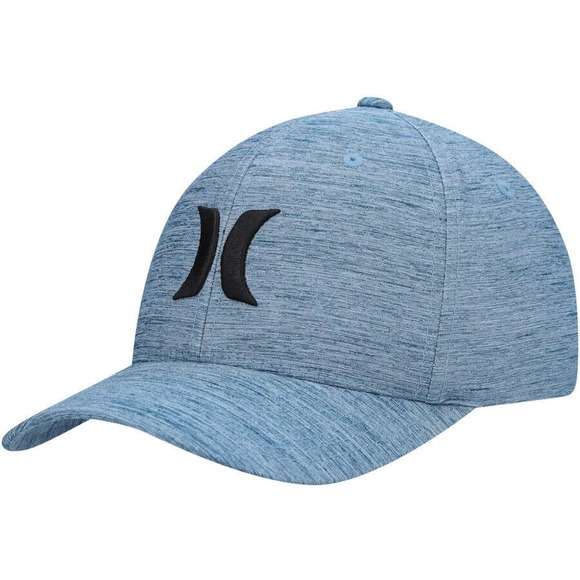 Hurley Men's Hat H2O Dri-FIT Marwick Icon Flex Fit Cap in S/M Light Blue - Picture 1 of 3